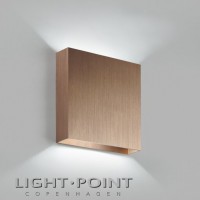 light point compact w1 led wall lamp rose gold