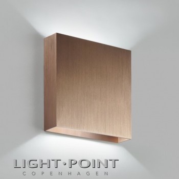light point compact w2 led wall lamp rose gold