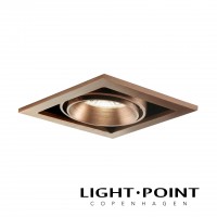 light point ghost 1+ rose gold recessed spot light 拉絲玫瑰金暗藏射燈 1
