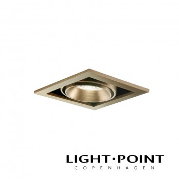 light point ghost 1 brass recessed spot light 拉絲金暗藏射燈 1