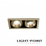 light point ghost 2 brass recessed spot light 拉絲金暗藏射燈 1