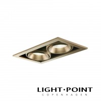 light point ghost 2 brass recessed spot light 拉絲金暗藏射燈
