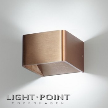 light point mood 1 led wall lamp rose gold