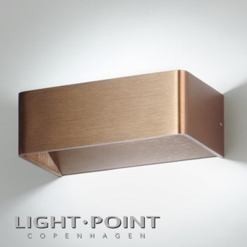 light point mood 2 led wall lamp rose gold