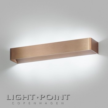 light point mood 3 led wall lamp rose gold
