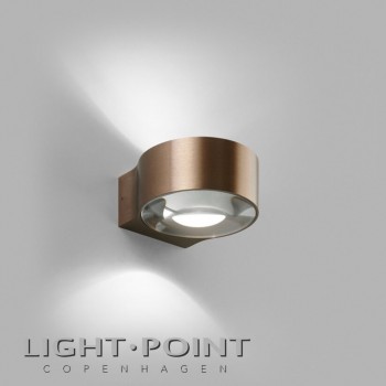 light point orbit mini up down led wall lamp rose gold