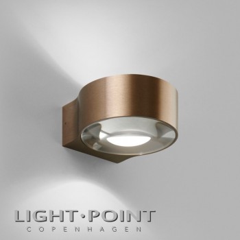 light point orbit w1 up down led wall lamp rose gold