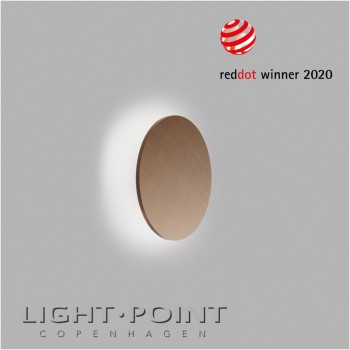 light point soho w2 led wall lamp rose gold
