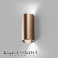 light point zero w1 led wall lamp rose gold