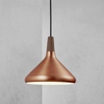 nordlux float 27 copper pendant lamp