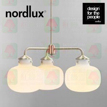nordlux ratio 3 heads glass pendant lamp
