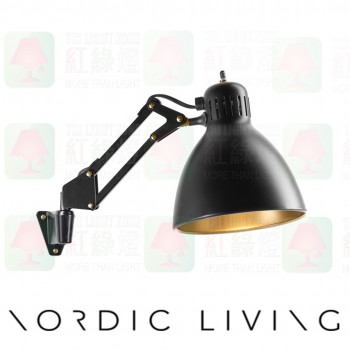 nordic living Archi-W1-wall-mounted_blackgold_wall lamp