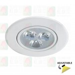 mt-102-3w led rececssed spot white
