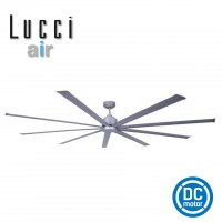 212517 lucci air resort dc ceiling fan 80 inches silver HVLS fan
