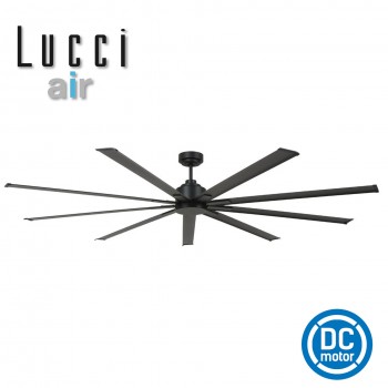 212882 lucci air resort dc ceiling fan 80 inches black HVLS fan