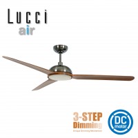 213301 lucci air unione aged steel dc ceiling fan 56 inches with light