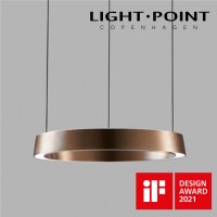 light point edge round 400直徑 啡銅色圓形智能吊燈 if design 2021