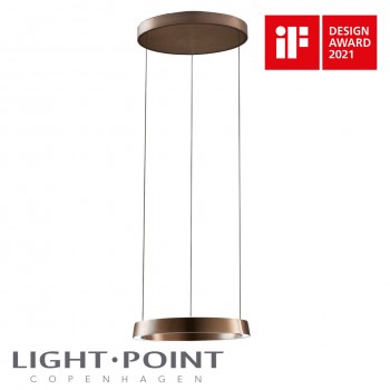 light point edge round 500 pendant lamp rose gold if design