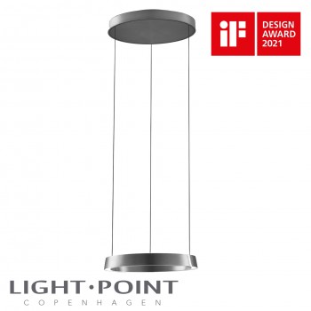 light point edge round 500 pendant lamp titanium if design