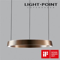 light point edge round 500直徑 啡銅色圓形智能吊燈 if design 2021