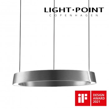 light point edge round 500直徑 鈦灰色圓形智能吊燈if design 2021