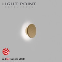 270148 light point soho w1 brass led wall lamp