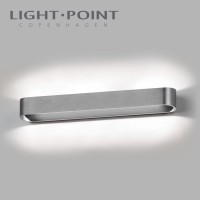270983 light point aura w3 titanium led wall lamp