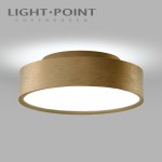light point 270607 shadow 1 brushed brass led ceiling light wall lamp