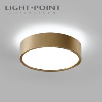 light point 270607 shadow 1 brushed brass led ceiling light wall lamp 2