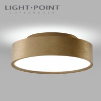 light point 290618 shadow 2 brushed brass led ceiling light wall lamp 1