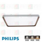 philips cl853 rt rectangle led aio ceiling light