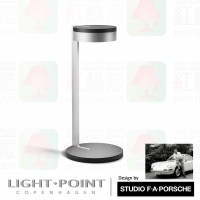 light point studio f a porsche design blade t2 silver table lamp