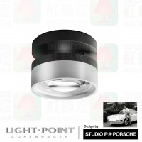 light point studio f a porsche design blade c1+ silver ceiling lamp