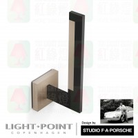 light point studio f a porsche design inlay W2 gold wall lamp