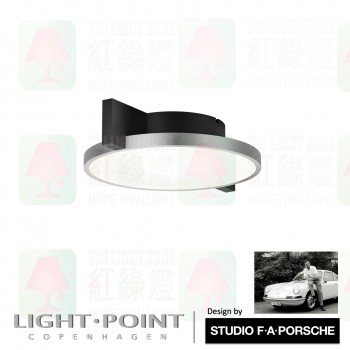 light point studio f a porsche design inlay c1 silver ceiling light