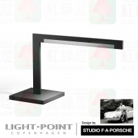 light point studio f a porsche design inlay t2 silver table lamp