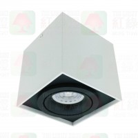 GD5611-WBB 單頭盒仔燈 White+Black Box Light PAR16 GU10 香港紅綠燈