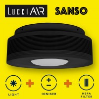 lucci air sanso led 天花燈 空氣淨化機 負離子清新機 黑白 實例 3