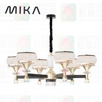 mika c44-6p 六頭吊燈 led light on