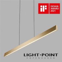 light point edge linear brass 1米金銅色線性吊燈 if design 2021