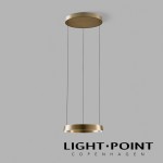 light point edge round 400直徑 金銅色圓形智能吊燈