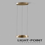 light point edge round 500直徑 金銅色圓形智能吊燈 2