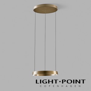 light point edge round 500直徑 金銅色圓形智能吊燈