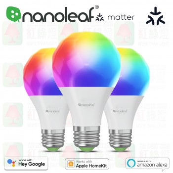 nanoleaf matter essentials e27 set 3 a19 彩色智能燈膽 單裝