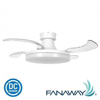 210664 fanaway orbit 36 ceiling fan 4 transaprent blade 風扇燈 打開狀態