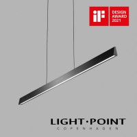 light point edge linear s1000 carbon black pendant lamp 線性一字拉絲黑吊燈 1