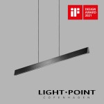 light point edge linear s1000 carbon black pendant lamp 線性一字拉絲黑吊燈 1
