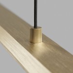 light point slim brushed brass linear pendant 線性一字金銅吊燈3
