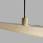 light point slim brushed brass linear pendant 線性一字金銅吊燈6