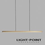 light point slim s1200 brushed brass linear pendant 線性一字金銅吊燈 2